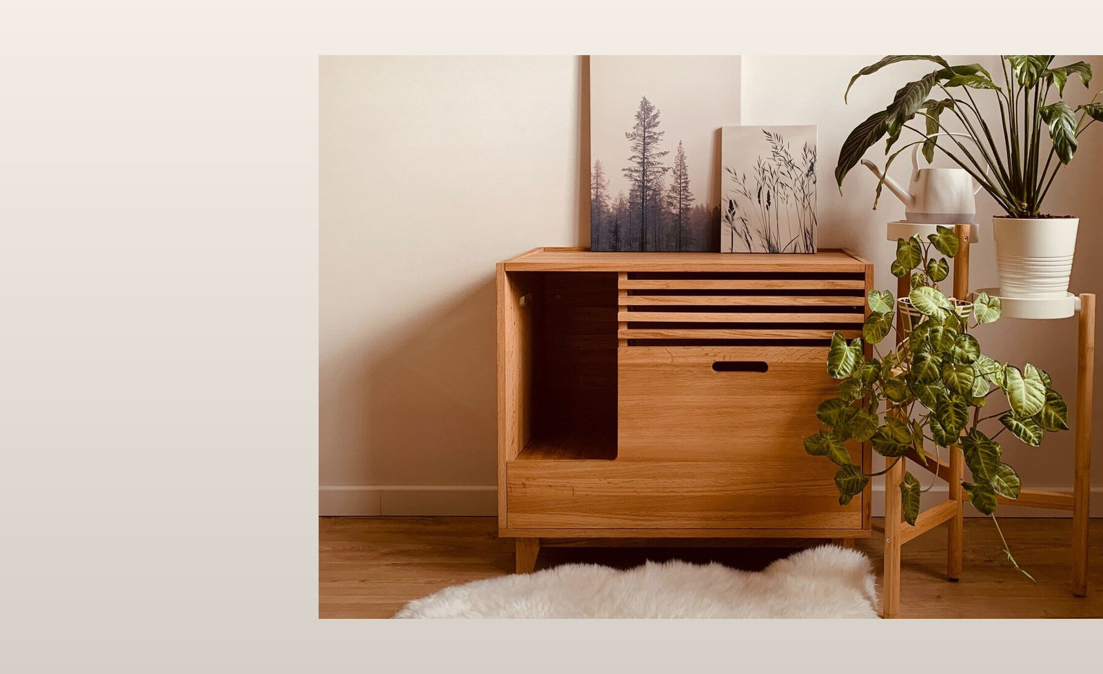 Деревянная тумба-туалет Tiger Home в интерьере