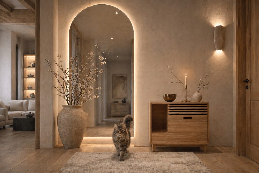 Вечерний интерьер с тумбой Tiger Home