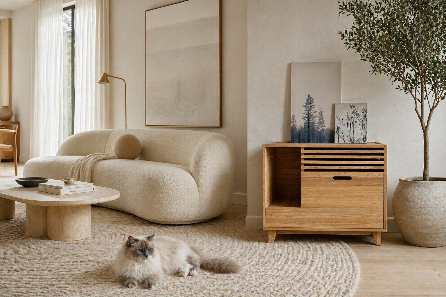 Tiger Home в комнате как спокойный интерьерный предмет